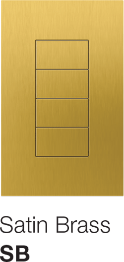 Lutron Palladiom Keypad Satin Brass